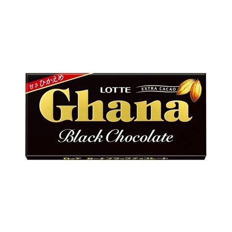 LOTTE Ghana Black Chocolate Bar 50g - Made in Japan - TAKASKI.COM