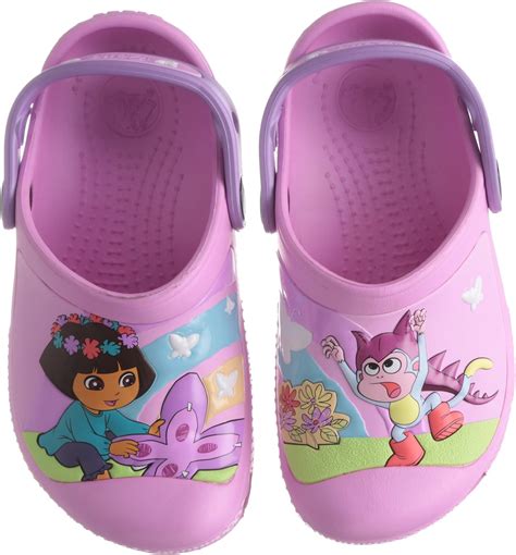 Amazon.com: Crocs CC Dora de las niñas mariposa – Zuecos para mujer ...