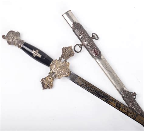 Antique Masonic Knights Templar Ceremonial Sword - Antique weapons, collectibles, silver, icons ...