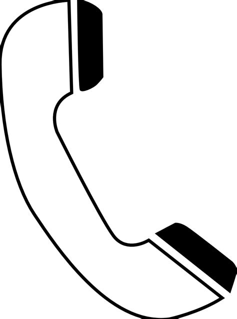 Telephone clipart black and white, Telephone black and white ...