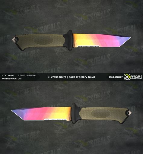 [PC] FN Ursus Knife Fade with 0.01695193 float, 100% Fade?? : GlobalOffensiveTrade