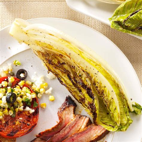 Grilled Romaine Hearts Recipe | Taste of Home