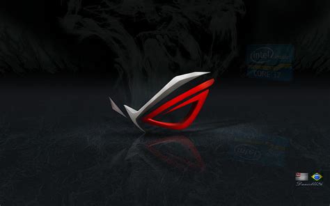 HD wallpaper: ROG wallpaper, ASUS, i7, digital art, reflection, render ...