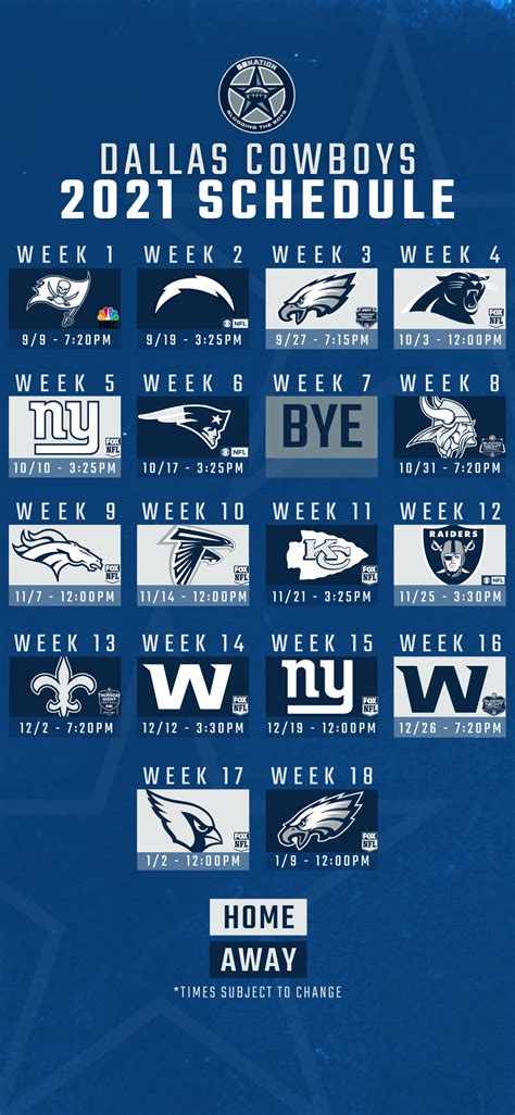 Cowboys 2021 Schedule Wallpapers - Wallpaper Cave