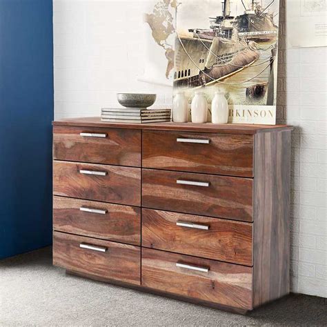 Hampshire Rustic Solid Wood Modern Bedroom Dresser With 8 Drawers | Modern bedroom dressers ...