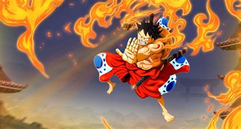 One Piece Luffy Red Hawk Wallpaper