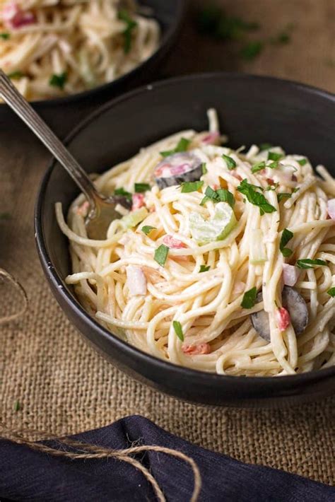 Vermicelli Pasta Salad - Feast and Farm