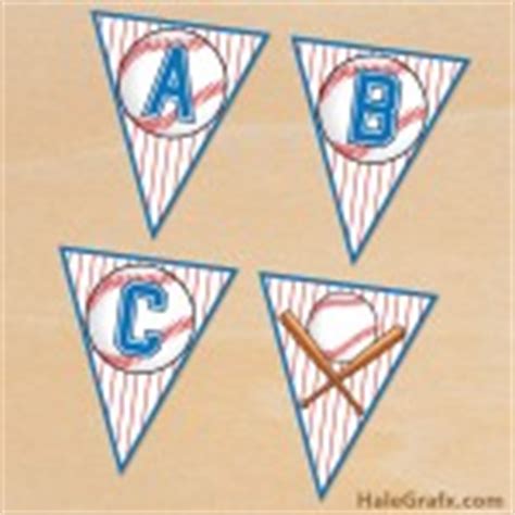 FREE Printable Baseball Alphabet Banner Pack