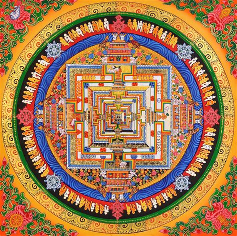 Tibetan Buddhist Kalachakra Mandala