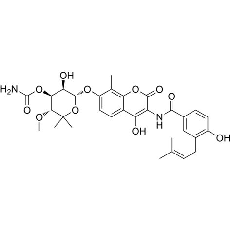 Novobiocin (Albamycin; Cathomycin) | CAS 303-81-1 | AbMole BioScience | Novobiocin Price