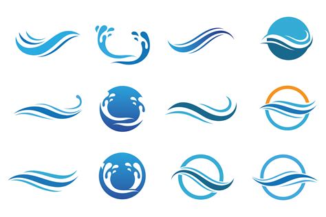 Wave Logo and Symbol Vector Illustration par Alby No · Creative Fabrica