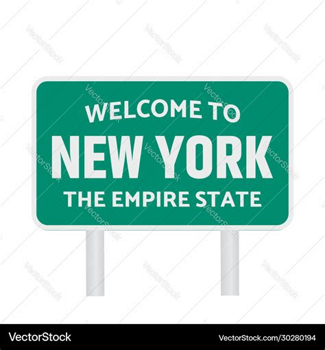 Welcome to new york sign Royalty Free Vector Image