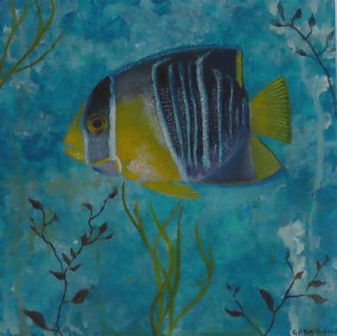 Painting of a tropical fish