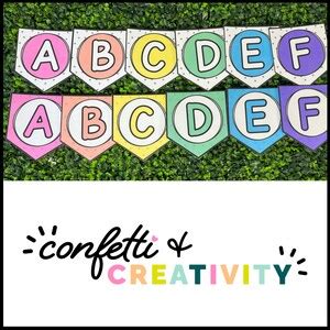 Alphabet Banner for the Classroom Bright Classroom Decor - Etsy