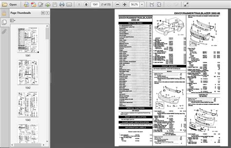 Chevy Trailblazer Parts Manual Catalog Download 2002-2006 - PDF ...