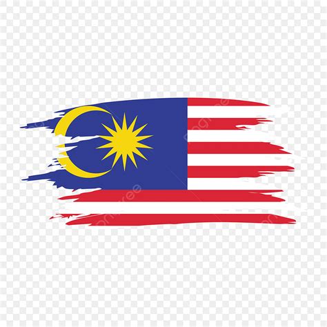 Malaysia Flag Clipart Transparent Background, Stylized Designs Such As ...