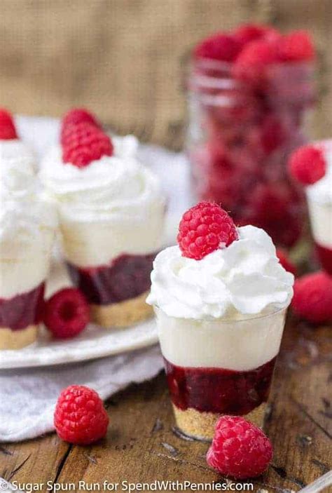 Raspberry Cheesecake Dessert Shooters - Spend With Pennies