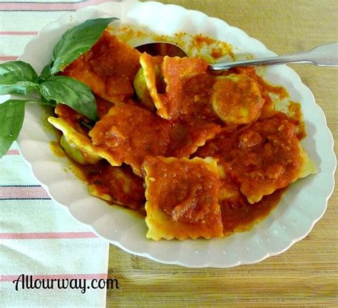 Italian Ravioli with Meat & Cheese Filling - All Our Way