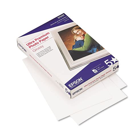 Ultra Premium Glossy Photo Paper, 11.8 mil, 4 x 6, Glossy Bright White ...