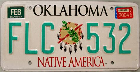 2004 Oklahoma License Plate (FLC 532)