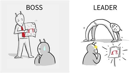 The True Differences Between A Boss And A Leader Revealed In 8 Illustrations | DeMilked