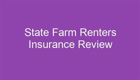 State Farm Renters Insurance Review