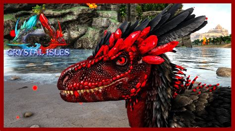 THE CRYSTAL DEINONYCHUS! Ark Deinonychus Taming! Crystal Isles Map! Ep 20! - YouTube