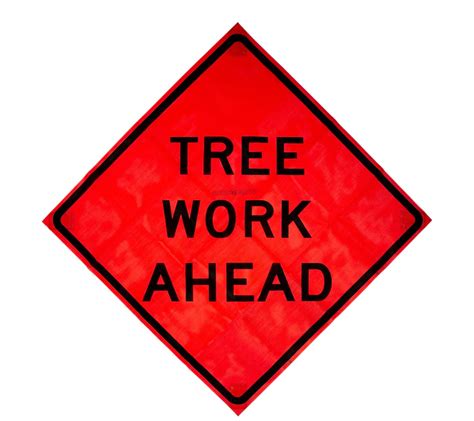 JBC | R1-1847 - 48 x 48 Mesh Tree Work Ahead Sign (Plastic Pockets ...