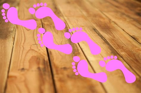 FOOTPRINTS ~ WALL OR FLOOR DECAL, HOME DECOR QTY 6 feet ea. 2" X 5 ...