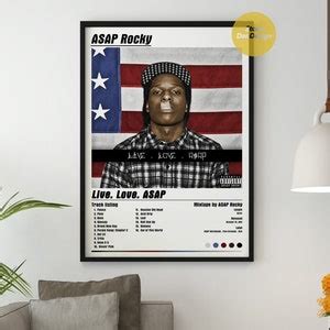 ASAP Rocky Live Love ASAP Album Cover Poster | Etsy