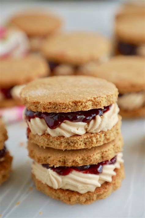 Peanut Butter and Jelly Sandwich Cookie - Gemma's Bigger Bolder Baking