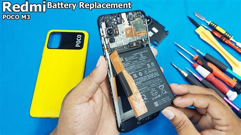 Xiaomi Redmi Mobile Battery Replacement | How to Replace Mi Poco M3 ...