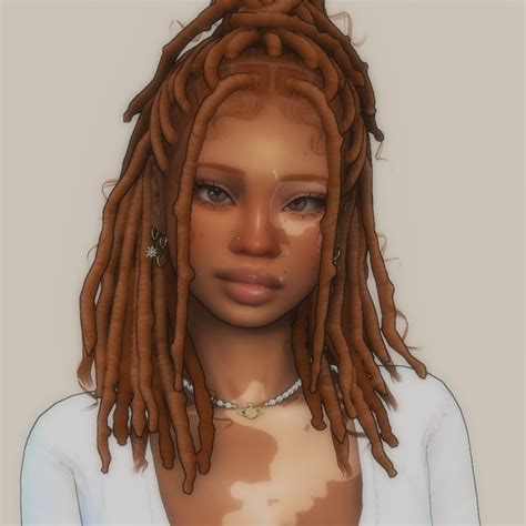 sim download: lucky | seraphsims | Sims hair, Sims 4 black hair, The sims 4 skin