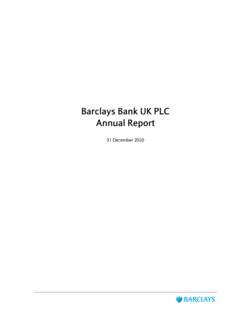 Barclays Bank UK PLC Annual Report / barclays-bank-uk-plc-annual-report ...