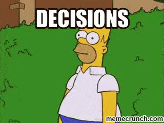 Homer And Decisions - Decisions GIF - Decisions HomerSimpson Homer - Discover & Share GIFs