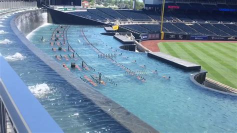 Kauffman Stadium waterfalls-fountains: l322-foot wide water spectacular - YouTube