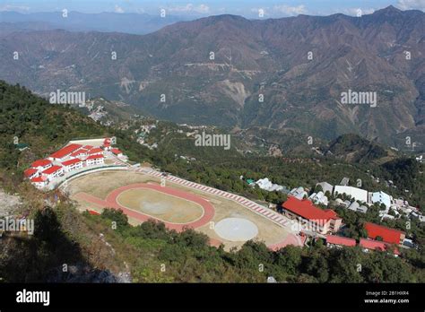 Polo ground, LBSNAA and mountain view, Mussoorie, Uttarakhand, India ...