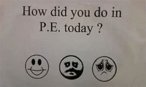 How Did You Do In P.E. Today? | Know Your Meme