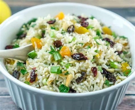 Vegan Brown Rice Salad with Nuts and Dried Fruit | Babaganosh