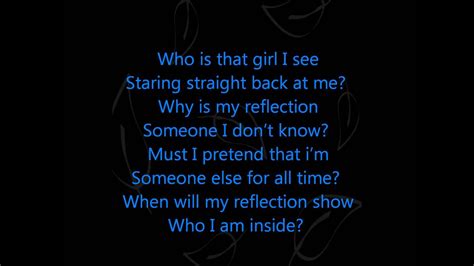 Reflection Lyrics - YouTube