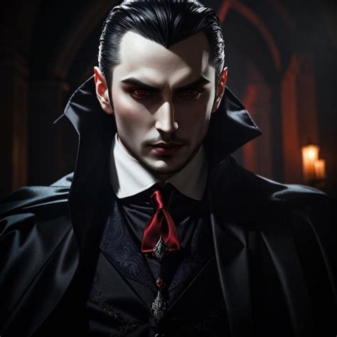 Premium AI Image | Dracula with his big theeth