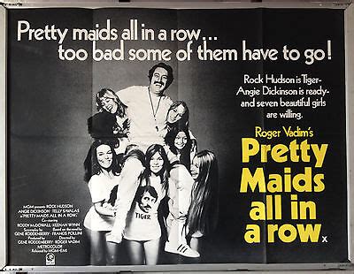 Cinema Poster: PRETTY MAIDS ALL IN A ROW 1971 (Quad) Rock Hudson Angie ...