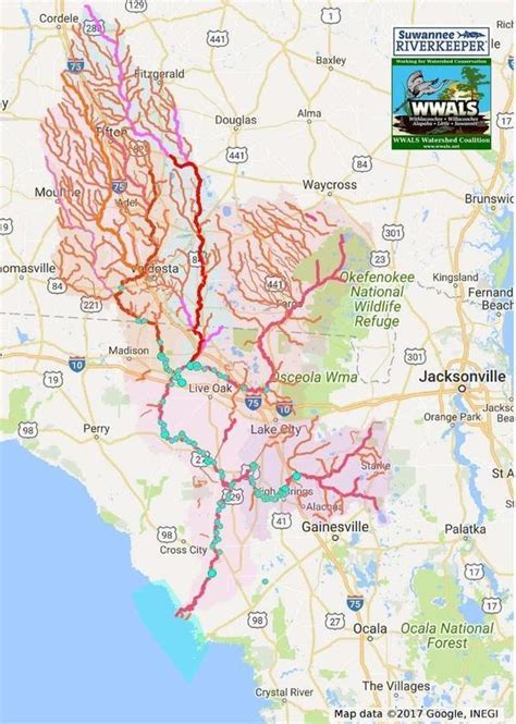 Suwannee River Basin Maps | WWALS Watershed Coalition (WWALS) is Suwannee RIVERKEEPER®