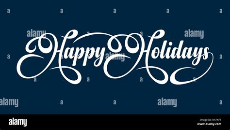 Happy Holidays text Stock Vector Image & Art - Alamy