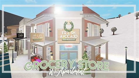 Roblox Bloxburg City Town Series Part 6 Supermarket Apartment | Images ...