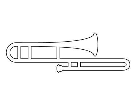 Printable Trombone Template