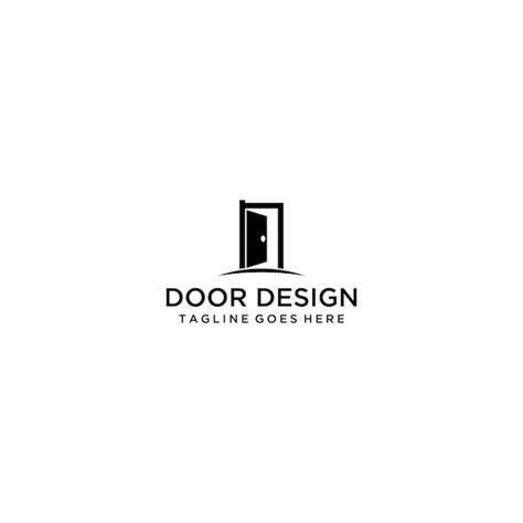 Premium Vector | A door logo design vector icon