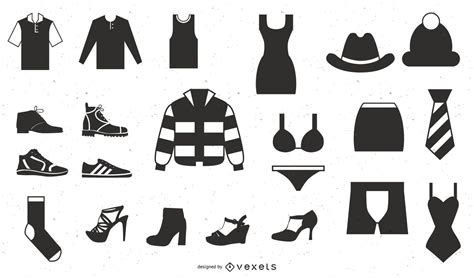 Vector Icon Set 25 Clothes Icons Vector Download