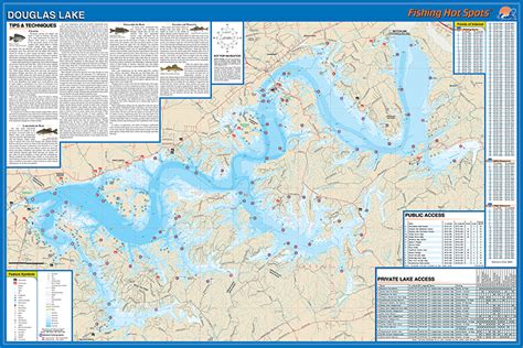 Douglas Lake Fishing Map