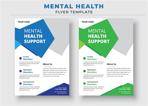 Mental Health Support Flyer Template Graphic by Gentle Graphix ...